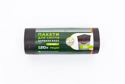 Пакети д/сміття 120 л х 10 шт ЧОРНІ ЕКО С. LD